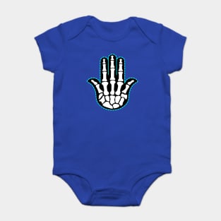 Skeleton Hamsa Baby Bodysuit